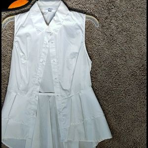 White button down